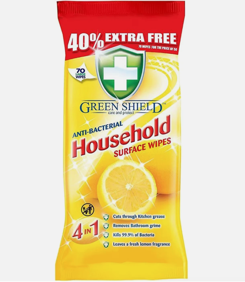 Anti Bacterial Household Surface Wipes 250 XL Wipes